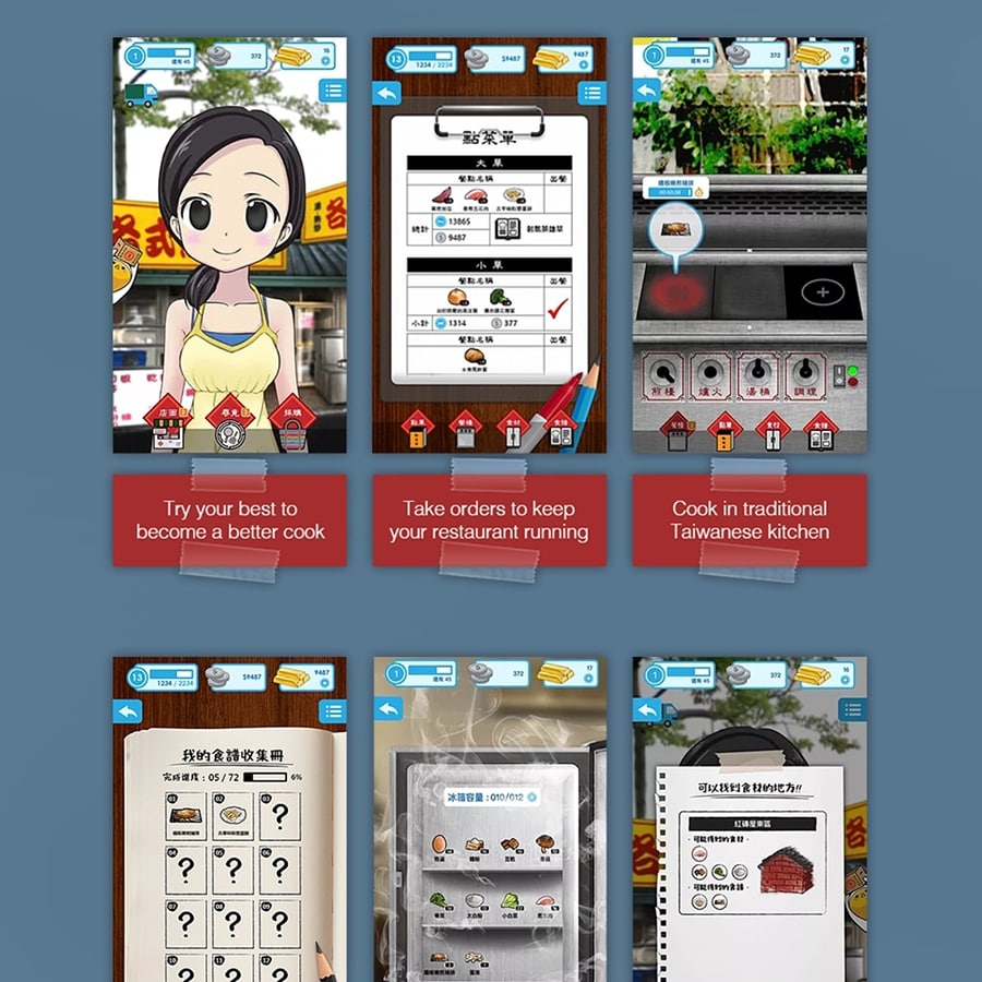 feature image of uiux user experience game artist character design for mobile game foodie formosa by barkur game studio