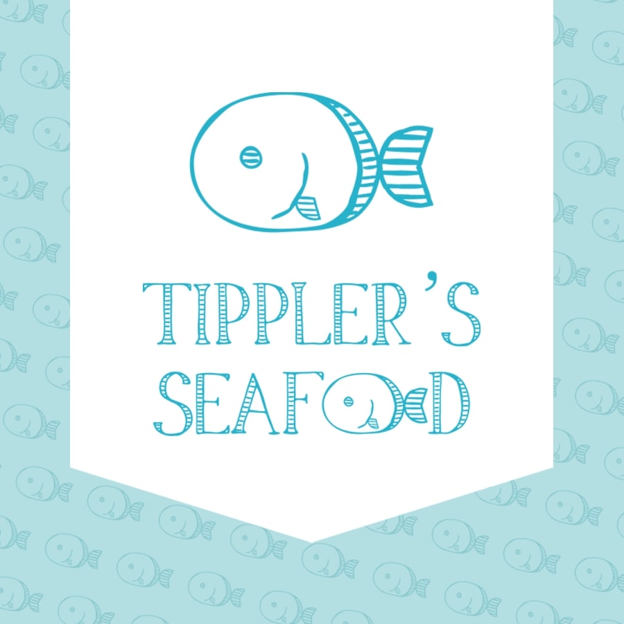 feature image of brand design for tippler's seafood fish and chips